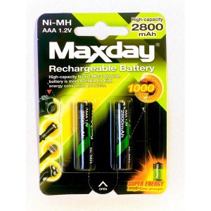 Pila AAA Pack2 Recargable 2800 mAh
