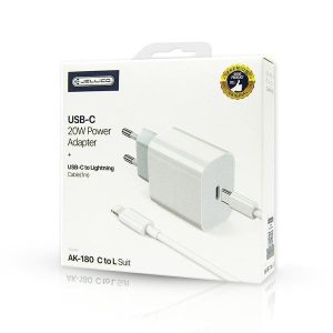 Cargador con Cable USB C a Lightning AK180 20W 1m